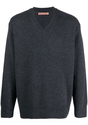 Acne Studios V-neck knitted jumper - Black