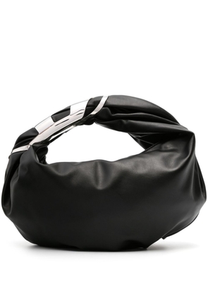Diesel medium Grab-D leather shoulder bag - Black