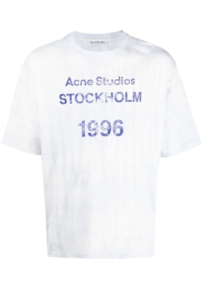 Acne Studios logo-stamp organic cotton T-shirt - Blue