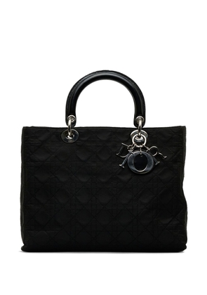 Christian Dior 1999 pre-owned large Cannage Lady Dior handbag - Black