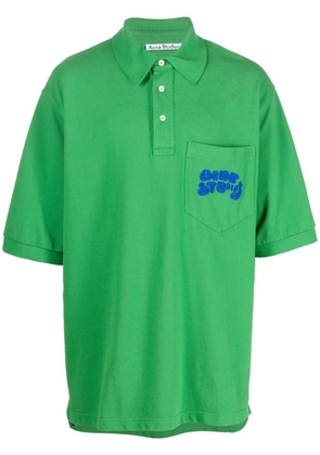 Acne Studios drop shoulder polo shirt - Green