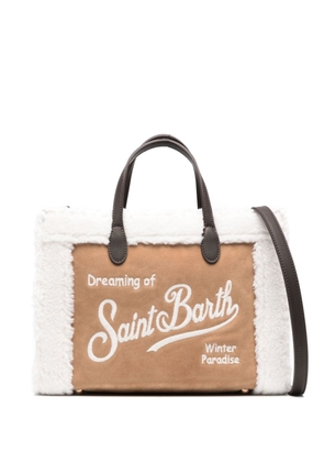 MC2 Saint Barth Vivian logo-embroidered tote bag - Brown