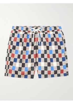 Massimo Alba - Kite Logo-Appliquéd Straight-Leg Mid-Length Printed Swim Shorts - Men - Red - S