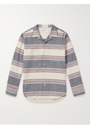 Universal Works - Striped Brushed-Cotton Shirt - Men - Gray - XS