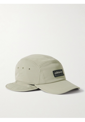 adidas Originals - Chilcott Logo-Appliquéd Fleece-Lined Recycled-Twill Trapper Cap - Men - Gray - S