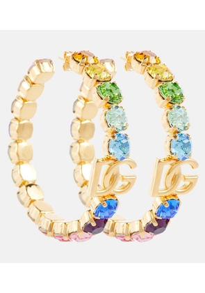 Dolce&Gabbana Crystal-embellished logo earrings