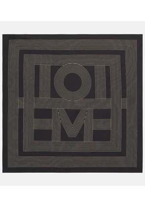 Toteme Logo cotton and silk scarf