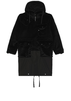 Engineered Garments Over Parka in Black - Black. Size L (also in M, S, XL/1X).