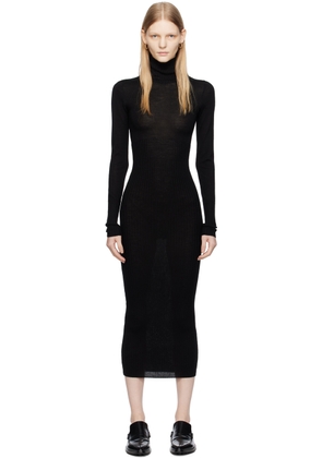 REMAIN Birger Christensen Black Sheer Maxi Dress