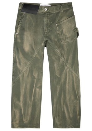 JW Anderson Twisted Wide-leg Jeans - Green - 32 (W32 / M)