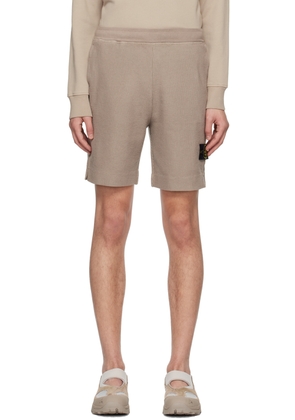Stone Island Gray Garment-Dyed Shorts