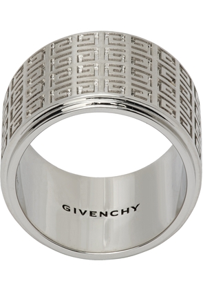 Givenchy Silver Engraved Ring