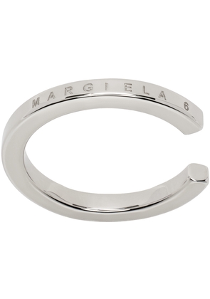 MM6 Maison Margiela Silver Minimal Cut Ring