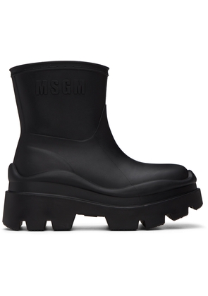 MSGM Black Supergomma Boots