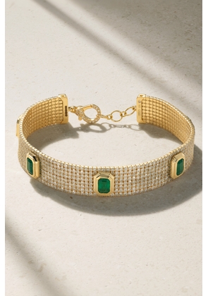 SHAY - Elixir 18-karat Gold, Emerald And Diamond Bracelet - One size