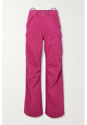 Denimist - High-rise Boyfriend Cargo Jeans - Pink - 24,25,26,27,28,29,30,31