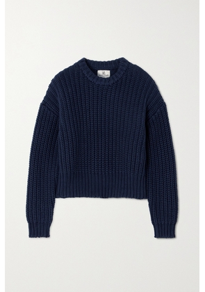 Denimist - Ribbed Cotton Sweater - Blue - x small,small,medium,large