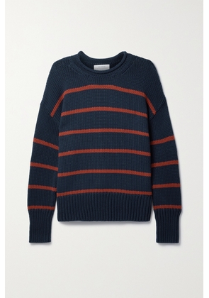 La Ligne - Marina Striped Cotton Sweater - Blue - x small,small,medium,large,x large