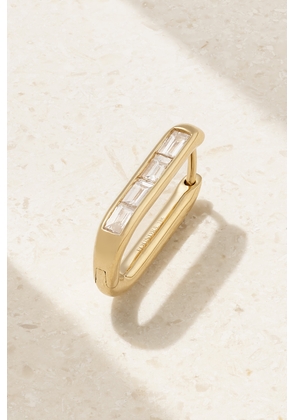 Foundrae - Fob 18-karat Gold Diamond Single Hoop Earring - One size