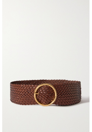 Anderson's - Woven Leather Waist Belt - Brown - 65,70,75,80,85,90