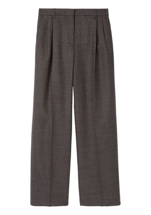 Burberry check-pattern tailored wool trousers - Grey