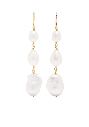 Jil Sander freshwater-pearl drop earrings - White
