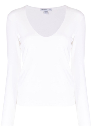 James Perse V-neck long-sleeve T-shirt - White