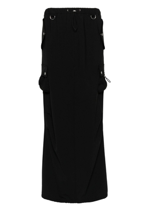 Coperni cargo maxi skirt - Black