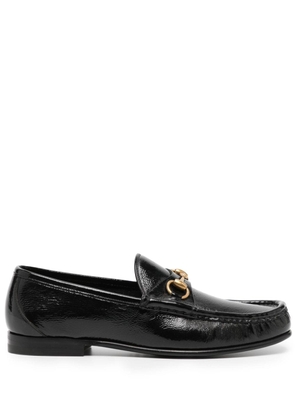 Gucci Horsebit detail leather loafers - Black