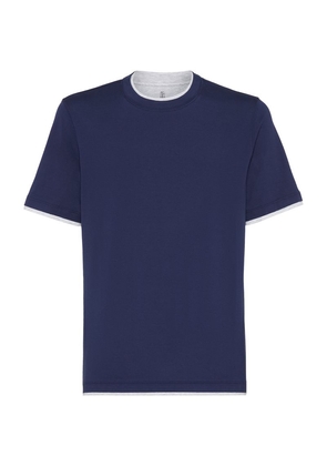 Brunello Cucinelli Cotton Crew-Neck T-Shirt