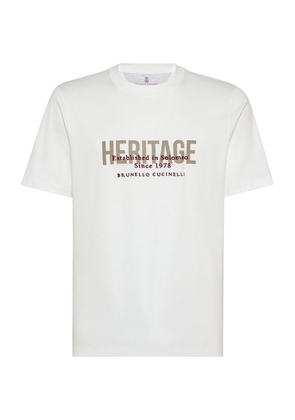 Brunello Cucinelli Cotton Heritage-Logo T-Shirt