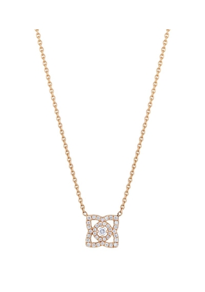 De Beers Jewellers Rose Gold And Diamond Enchanted Lotus Pendant Necklace