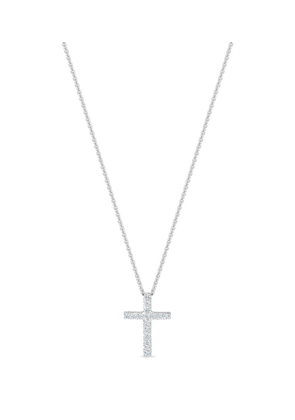 De Beers Jewellers White Gold And Diamond Db Classic Cross Necklace