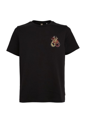 Moose Knuckles Embroidered Dragon T-Shirt