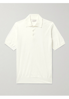 Brunello Cucinelli - Cotton Polo Shirt - Men - White - IT 46