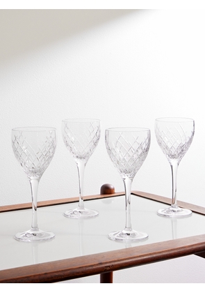 Soho Home - Barwell Set of Four Crystal White Wine Glasses - Men - Neutrals