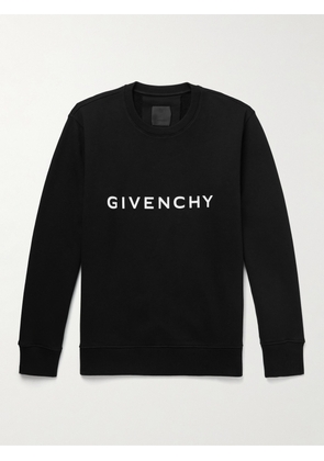 Givenchy - Logo-Print Cotton-Jersey Sweatshirt - Men - Black - XS
