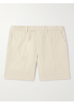 Mr P. - Straight-Leg Linen Bermuda Shorts - Men - Neutrals - 28