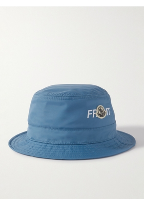 Moncler Genius - 7 Moncler FRGMT Hiroshi Fujiwara Logo-Appliquéd Shell Bucket Hat - Men - Blue - M