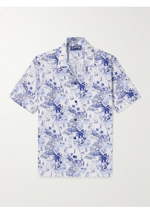 Vilebrequin - Charli Camp-Collar Printed Linen Shirt - Men - Blue - S