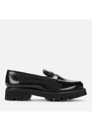 Grenson Men's Jefferson Hi Shine Leather Loafers - Black - UK 11