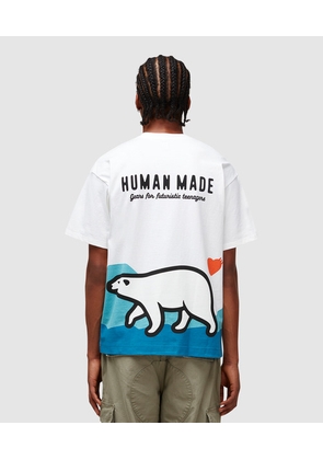 Polar bear back graphic t-shirt