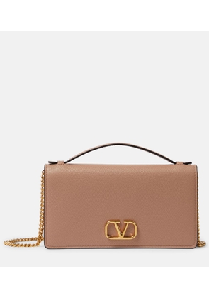 Valentino Garavani VLogo Signature Mini leather wallet on chain