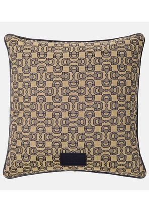 Gucci Horsebit jacquard velvet cushion