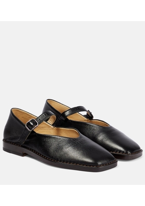 Lemaire Leather Mary Jane ballet flats