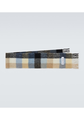 Acne Studios Checked wool-blend scarf