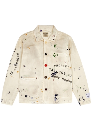 Gallery Dept. EP Paint-splattered Printed Cotton Jacket - Beige - L