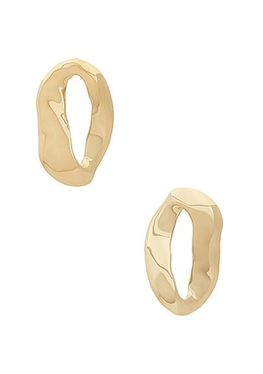 Marni Contorted Earring in Gold - Metallic Gold. Size all.