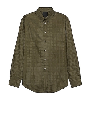 Givenchy Custom Shirt in Khaki - Olive. Size 40 (also in 38, 39, 41, 42).