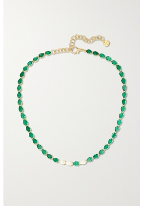 SHAY - 18-karat Gold, Emerald And Diamond Necklace - Green - One size